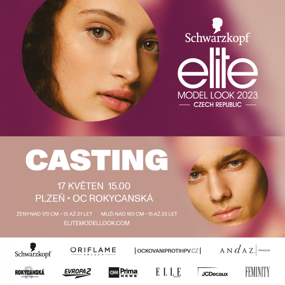 Casting Schwarzkopf Elite Model Look ČR 2023